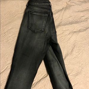 Pistola Raw hem black jeans